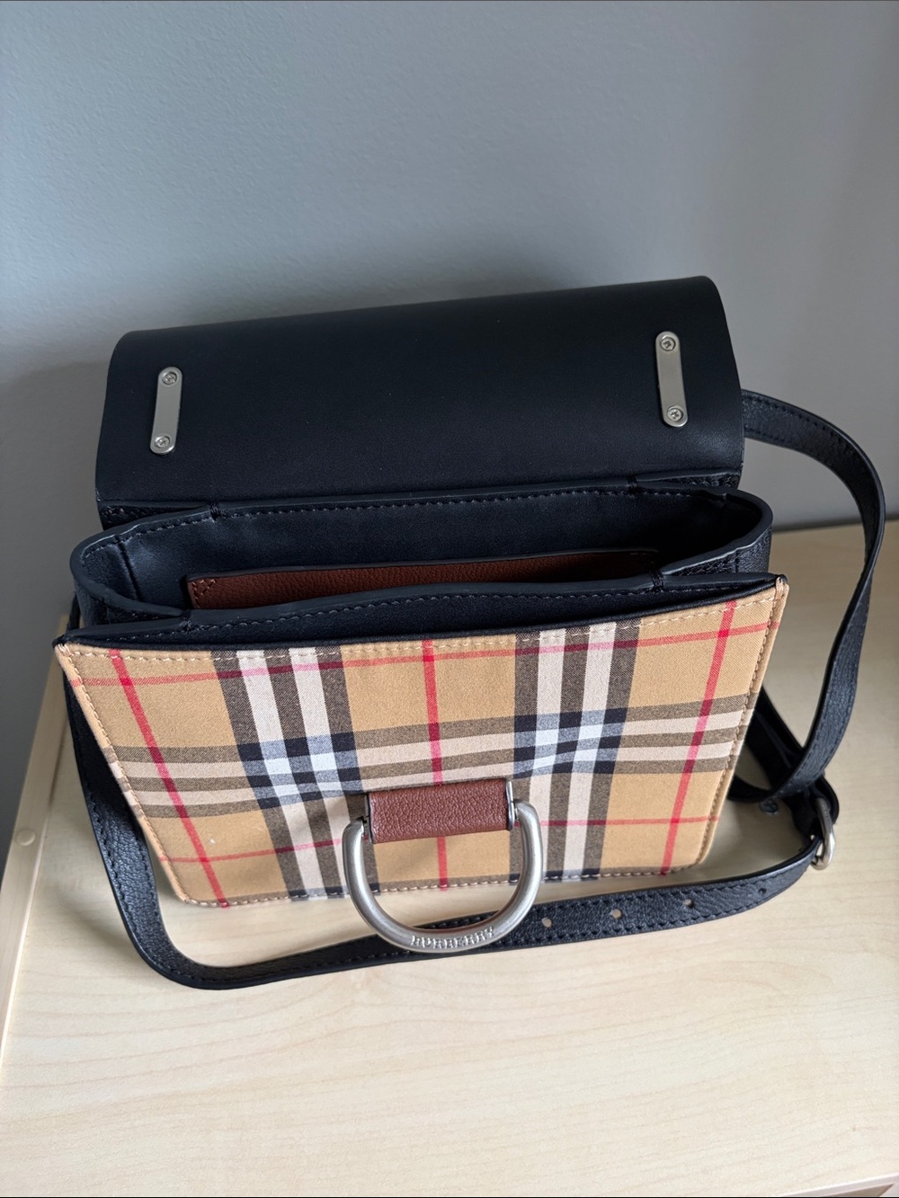 Leather Crossbody Bag in Brown